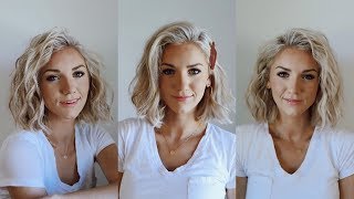 3 Ways to Curl SHORT Hair [upl. by Llennehc]