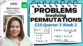 SOLVING PROBLEMS INVOLVING PERMUTATIONS MATH 10 [upl. by Onateag419]