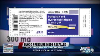 Blood Pressure Medication Recall Irbesartan [upl. by Kciredes]