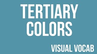 Tertiary Colors defined  From GoodbyeArt Academy [upl. by Eendys826]