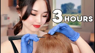 ASMR Sleep Recovery  3 Hours of Hair Treatments [upl. by Assila]