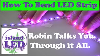 How to BEND your LED Strips around corners I show how on the 5050 RGB and the 3528 IP33 and IP65 [upl. by Darcey]