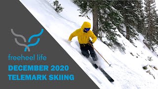 Freeheel Life Team Telemark Skiing  December 2020  Alta UT [upl. by Aninaj]