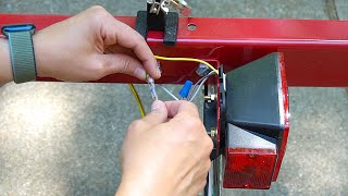 How to Wire a Utility Trailer  Brake Lights [upl. by Laden]