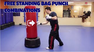 Freestanding Bag Punch Combinations [upl. by Pinette]