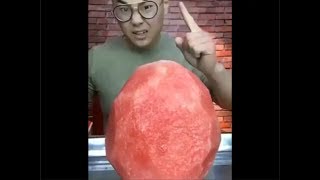 guy eats watermelon in one second [upl. by Aseek]