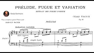 César Franck  Prélude Fugue et Variation Op 18 1862 [upl. by Harden]