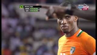 Zambia VS Ivory coast Final 2012 ALL PENALTY KICKS [upl. by Celinda240]