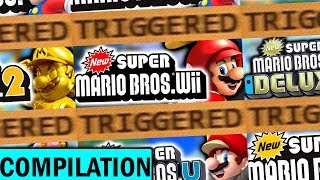 The New Super Mario Bros TRIGGERS You Compilation [upl. by Ydnyc29]