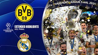 Borussia Dortmund vs Real Madrid Extended Highlights  UCL Final  CBS Sports Golazo [upl. by Ybor]