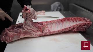 How to Butcher Whole Bone In Pork Loin [upl. by Castillo]