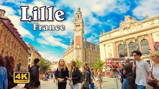 Lille France  City Walk UHD 4K [upl. by Buttaro]