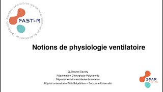 Notions de physiologie respiratoire [upl. by Erna]