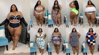 Swimsuits amp Beach Vibes  Plus Size TryOn Haul  SheIn ft Beauty Forever [upl. by Ahsote]