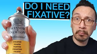 How to use fixative spray  DOs and DONTs [upl. by Enoryt]