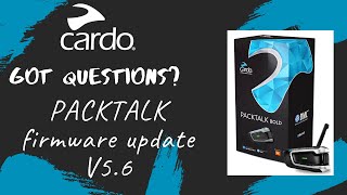 Cardo whats new on PACKTALK firmware update V56 [upl. by Kall705]