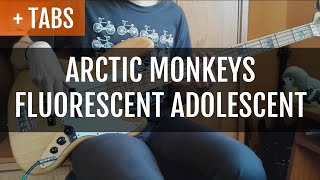 Arctic Monkeys  Fluorescent Adolescent Bass Cover with TABS [upl. by Nylloh]