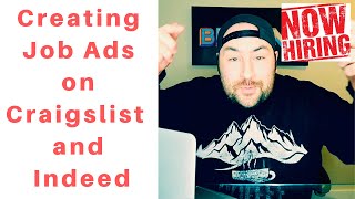 HOW TO EASILY CREATE JOB ADVERTISEMENTS USING CRAIGSLIST AND INDEED [upl. by Vincelette]