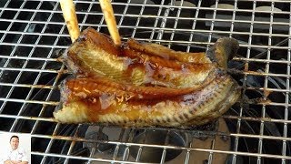 EXTREMELY GRAPHIC Live Eel Kabayaki Japanese BBQ  How To Make Series [upl. by Tailor]