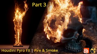 Pyro FX in Houdini Tutorial Part 03  Realistic Fire amp Smoke  For Beginner [upl. by Anaerdna740]