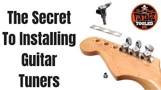 The Secret To Installing New Guitar Tuners [upl. by Ymer408]