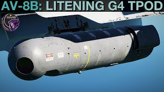 AV8B Harrier Litening G4 TGP TPOD Tutorial  DCS WORLD [upl. by Esilanna972]