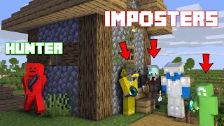 Minecraft Speedrunner Vs 4 Hunters But 3 Are Imposters TROLL [upl. by Nalaf]