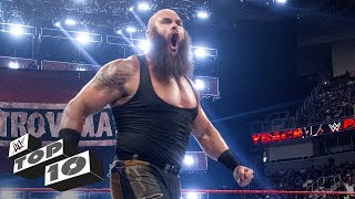 Braun Strowmans monstrous displays of strength  WWE Top 10 [upl. by Amos]