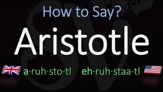 How to pronounce Aristotle CORRECTLY [upl. by Hsima]