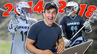 REACTING TO MY HIGH SCHOOL LACROSSE HIGHLIGHTS  JESSE JAMES WEST [upl. by Clava]