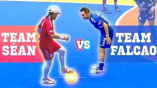 CRAZY FUTSAL SKILLS 2019  TEAM FALCAO VS TEAM SÉAN [upl. by Relyuhcs]