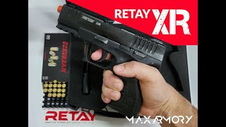 Retay XR 9mmPAK Semi Auto Blank Guns  MaxArmory [upl. by Atwood]