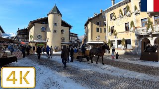 Megève France  Winter 2021【4K】 [upl. by Anahsirk]