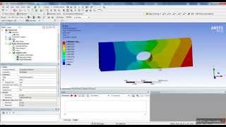 ANSYS Workbench Tutorial  Introduction to Static Structural [upl. by Eyoj]