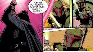 Vader Fights Boba Fett  Star Wars Explained [upl. by Attalanta]