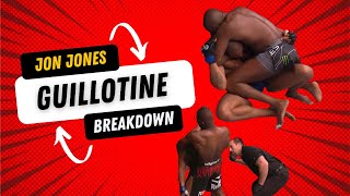 JON JONES GUILLOTINE BREAKDOWN [upl. by Arondell]