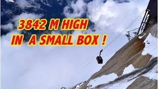 Thrilling Mont Blanc Aiguille Du Midi cable car ride [upl. by Seow591]