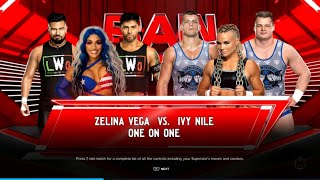 WWE Monday Night Raw Zelina Vega vs Ivy Nile [upl. by Tolkan]