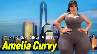 Amelia Curvy PlusSize Fashion Queen Biography Measurements amp Style Evolution [upl. by Lledal]