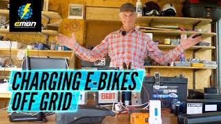 3 Levels Of Off Grid E Bike Charging  Amateur To Pro Setup [upl. by Moonier]