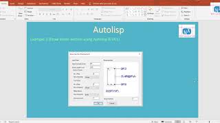 Beam section using Autolisp and DCL [upl. by Eejan769]