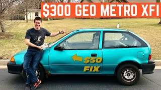 I BOUGHT A Geo Metro For 300 And FIXED It In ONE DAY [upl. by Anot]