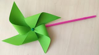 How to Make PAPER WINDMILL [upl. by Dobbins710]