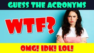 Guess the Acronyms  Acronyms Quiz [upl. by Atem]