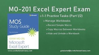 NEW MO201 Excel 2019 Expert Exam Review 11 Practice Tasks 12 [upl. by Obellia626]