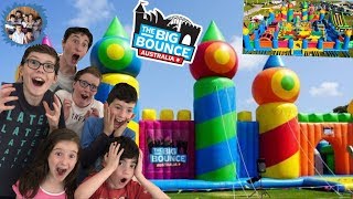 WORLDS BIGGEST JUMPING CASTLE THE BIG BOUNCE AUSTRALIA [upl. by Tybalt593]