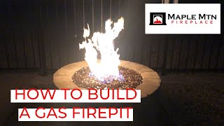 How To Build A Gas Firepit [upl. by Wilkie]