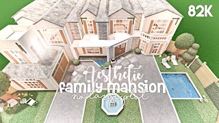 Aesthetic Family Mansion No Large Plot  Bloxburg Build [upl. by Woodley]