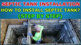 HOW TO MAKE SEPTIC TANK from START to FINISH Installation [upl. by Caddaric]