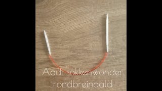 sokken breien met de Addi sokkenwonder rondbreinaald [upl. by Aynom139]